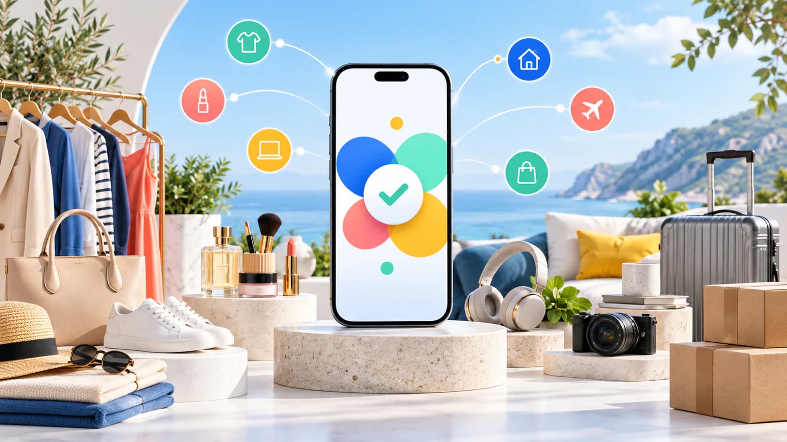 Products from multiple partner shop categories